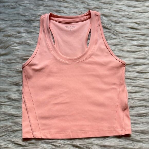 Athleta Cropped Sleeveless Tank in Light Pink / Peach - XS - Picture 6 of 8